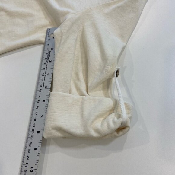 Royal Robbins sweater cardigan wrap hemp and organic cotton cream neutral medium - Picture 13 of 14